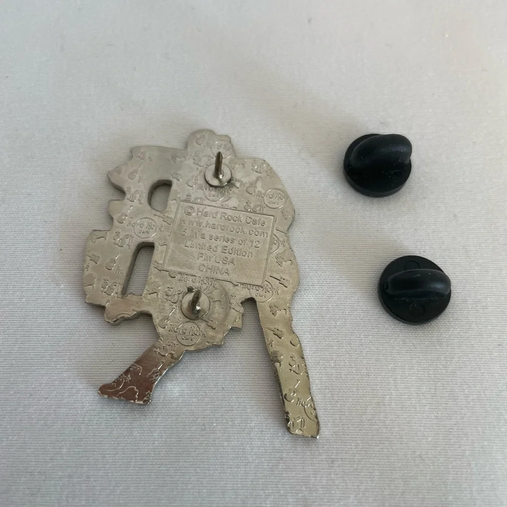 Hard Rock Bruce Springsteen Silver and Blue Guitarist Pin - Key West